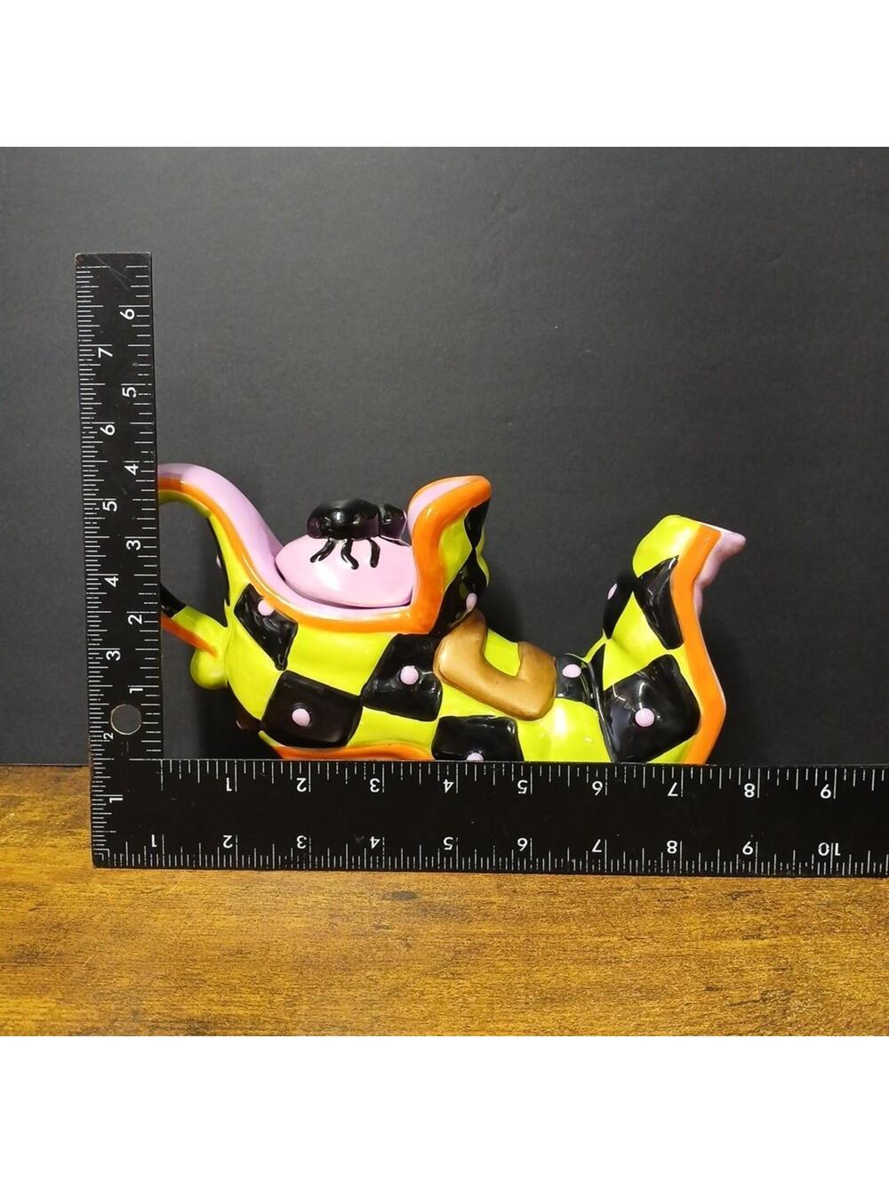 Halloween Witch Boot Shoe Ceramic Teapot - Picture 3 of 8